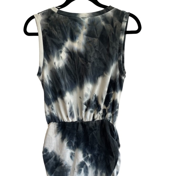 VICI Navy Tie Dye Ruched Dress, Size S - Picture 7 of 8